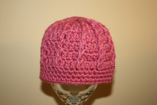 Ribbed Crochet Beanie