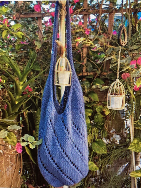 Swirl Eyelet Knit Bag