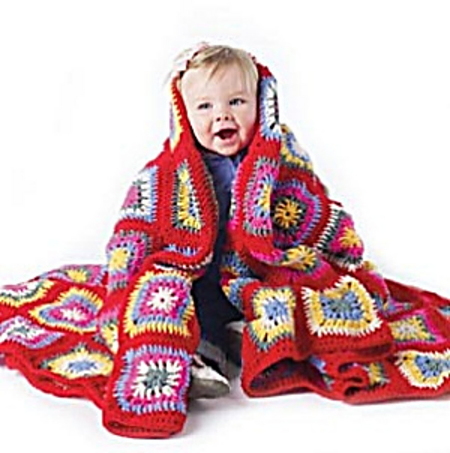 Circle in a Square Afghan #60215AD