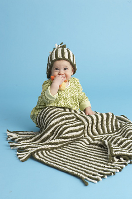 Squiggles and Grins Baby Afghan