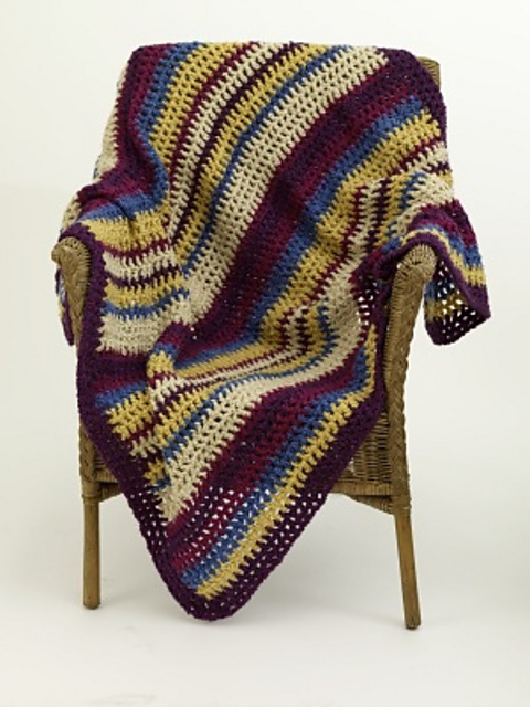 Mesh and Stripe Throw