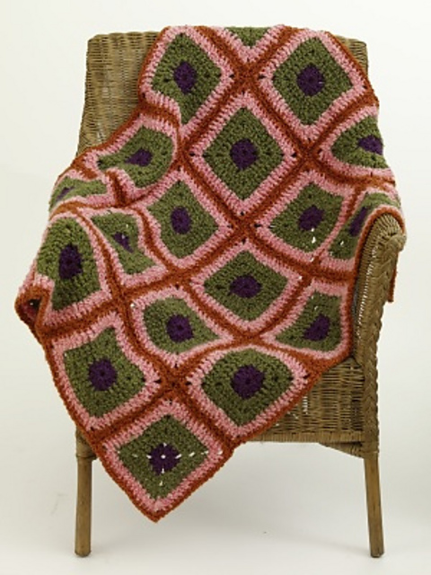 Granny Square Afghan #70496AD