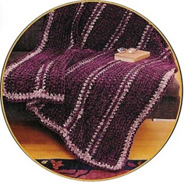 Strip Throw (crochet)