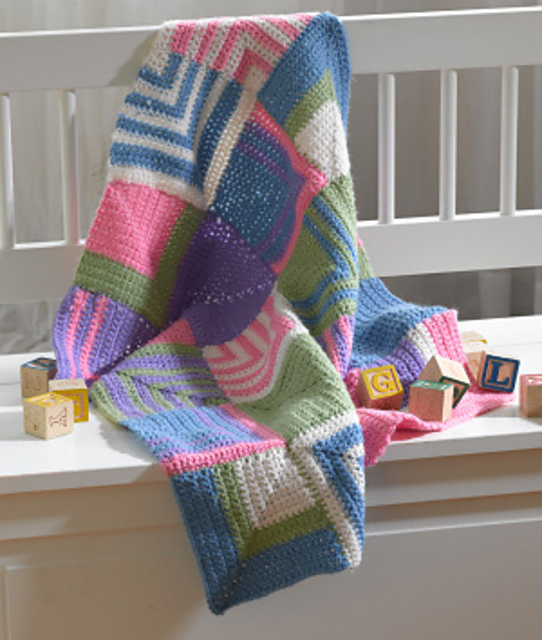 Playful Squares Throw