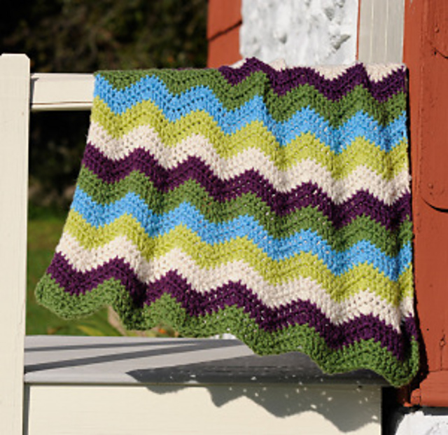 Bright Waves Throw