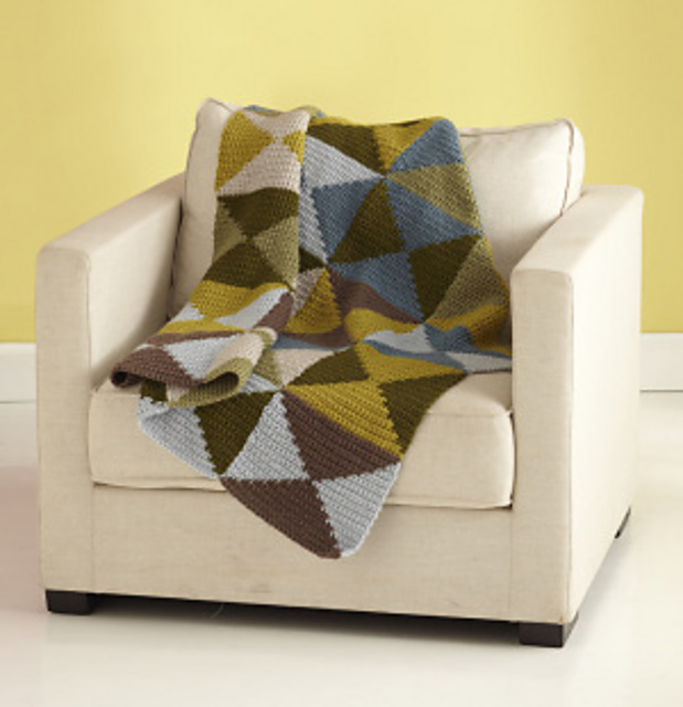 Triangle in the Square Afghan
