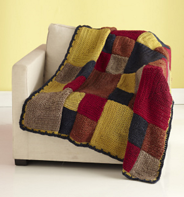 Mitered 4-Patch Afghan