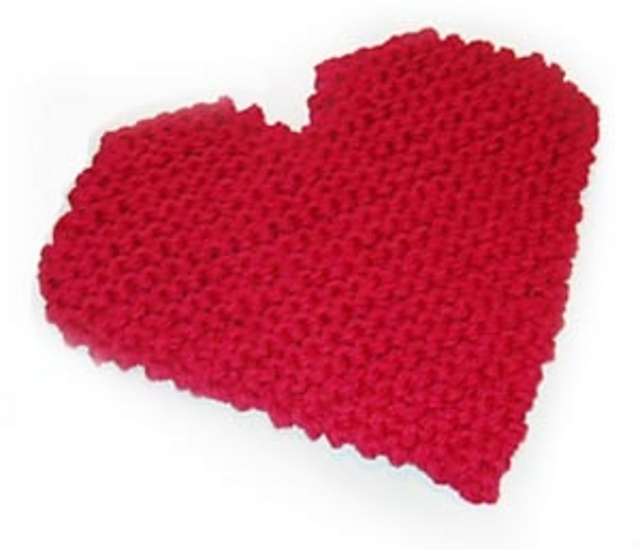 Heart Potholder (knit)
