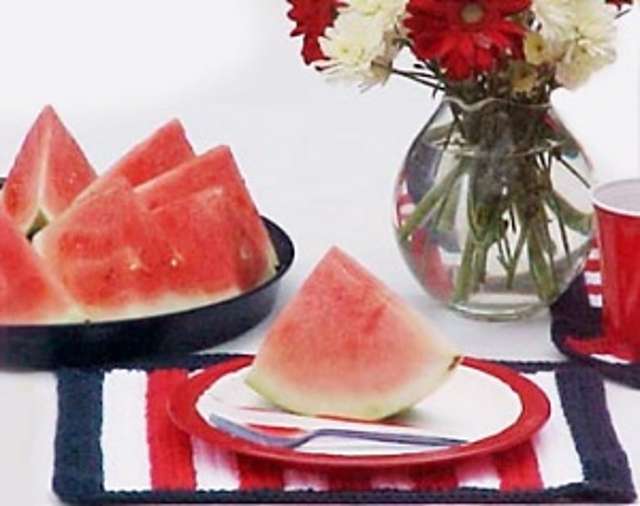 Patriotic Placemat Set (crochet placemat)