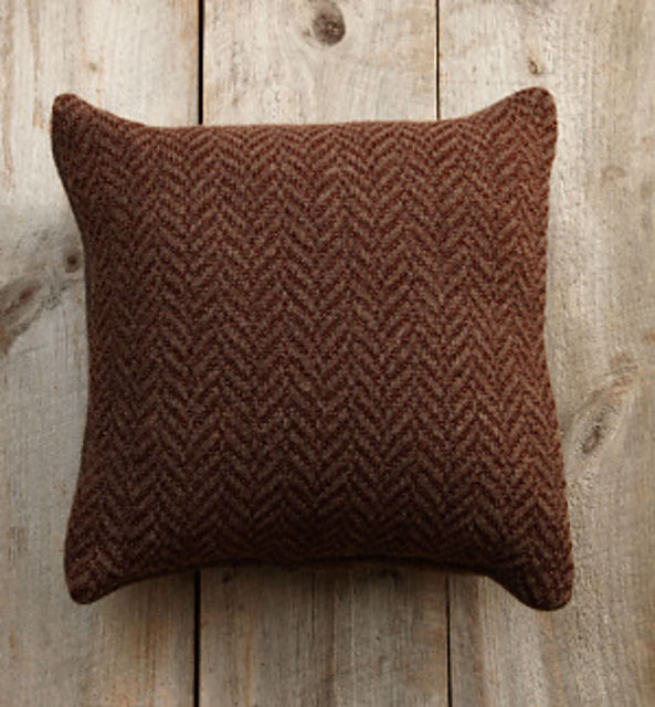 Small Chevron Felted Pillow