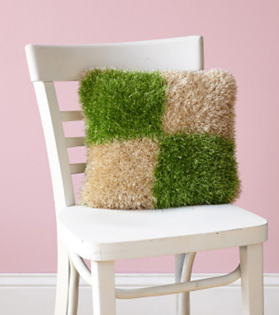 Glitter Checkerboard Pillow