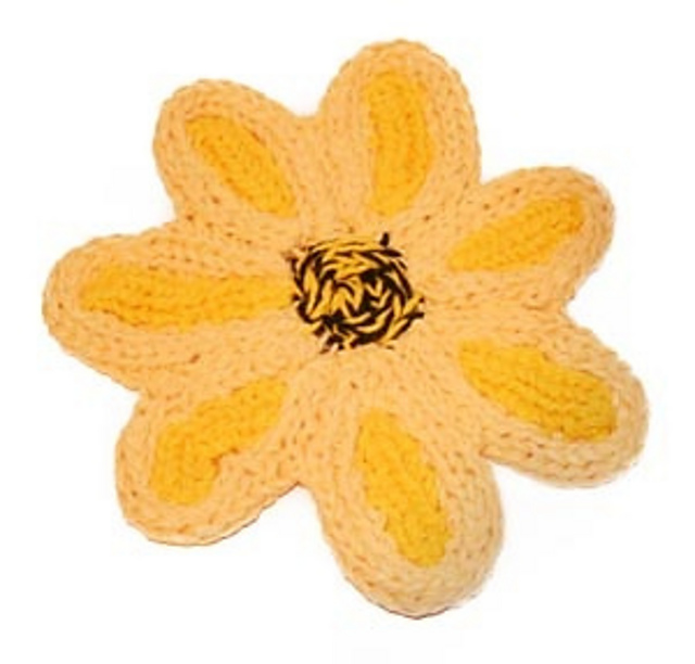Spool Knit Daisy Hot Pad