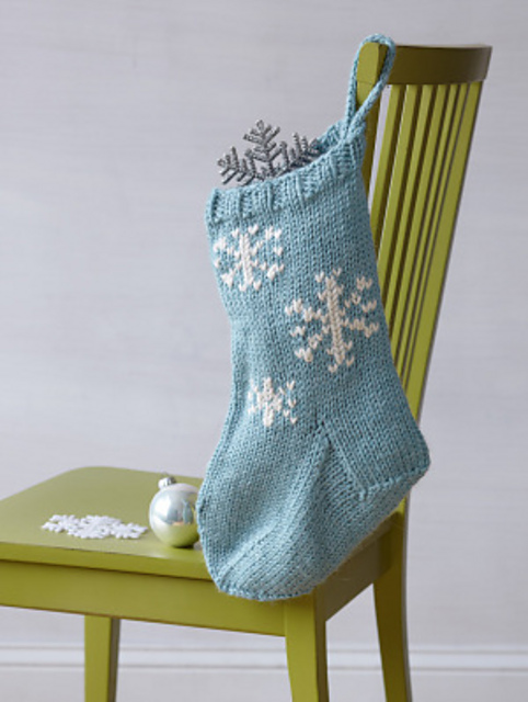 Festive Snowflake Stocking