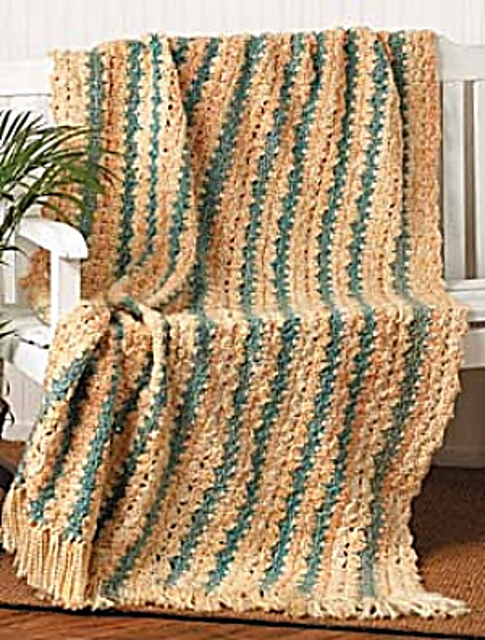 Sunlit Stripes Afghan