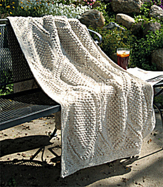 Hexagon Popcorn Afghan