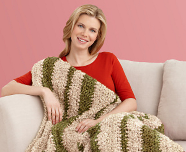 Cozy Striped Throw