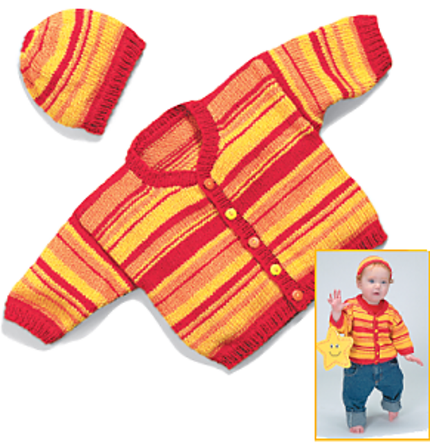Baby Bright Sweater & Hat