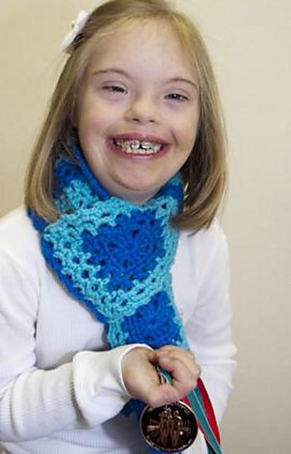 Special Olympics Granny Square Scarf
