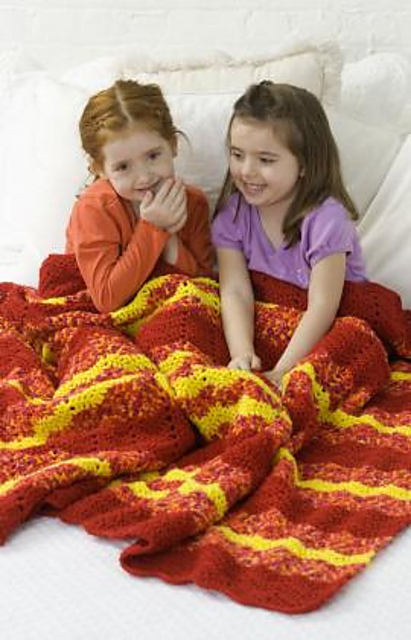 Firecracker Afghan / Throw