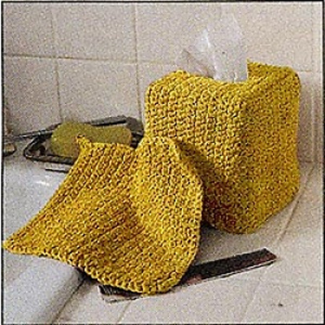 Tissue Box Holder & Washcloth: Washcloth #647