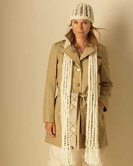 Alpaca Hat and Scarf: Hat