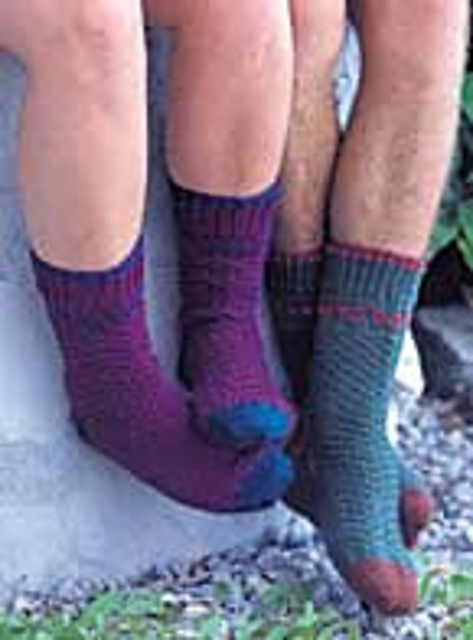 Textured and Trimmed Socks