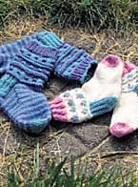 Child's Flowers or Checkered Socks