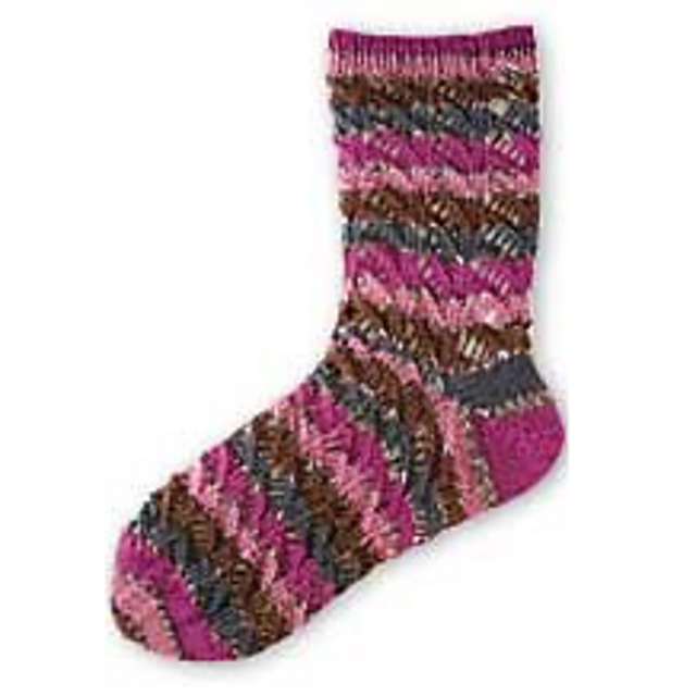 Spiral-Striped Socks