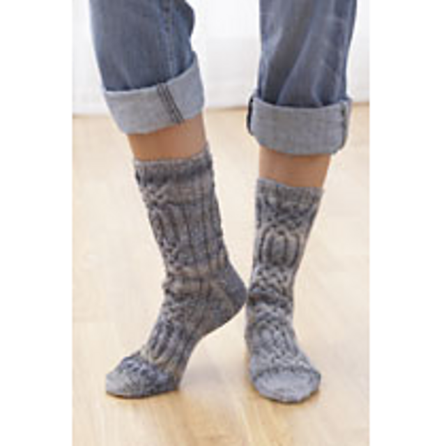 Cable Detail Socks