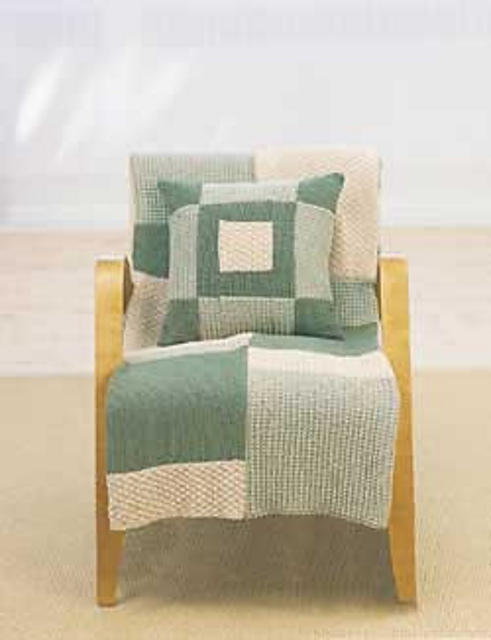 Open Windows Afghan and Pillow #126 (Pillow)