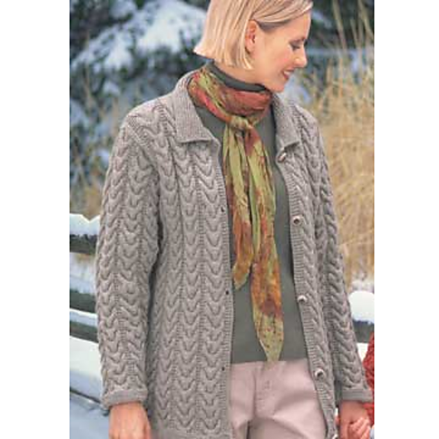 Ladies Cuddly Cables Cardigan