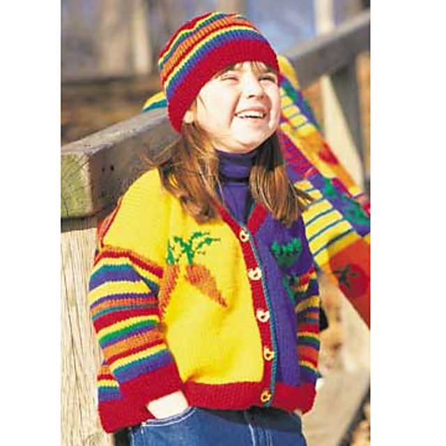 Veggies and Stripes Jacket and Cap