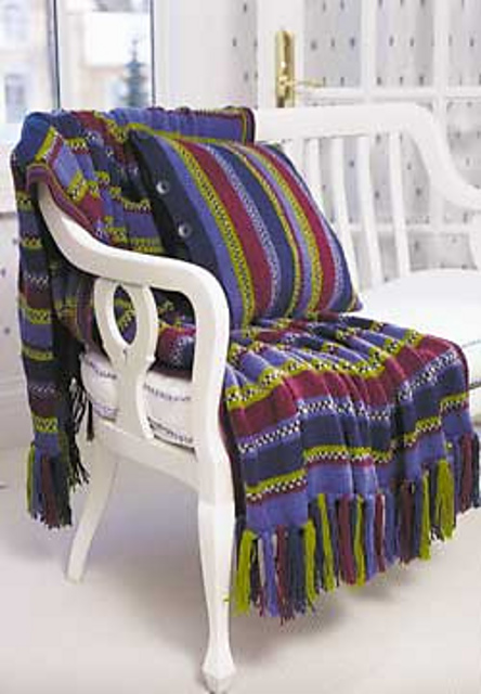 Stripes and Checks Afghan