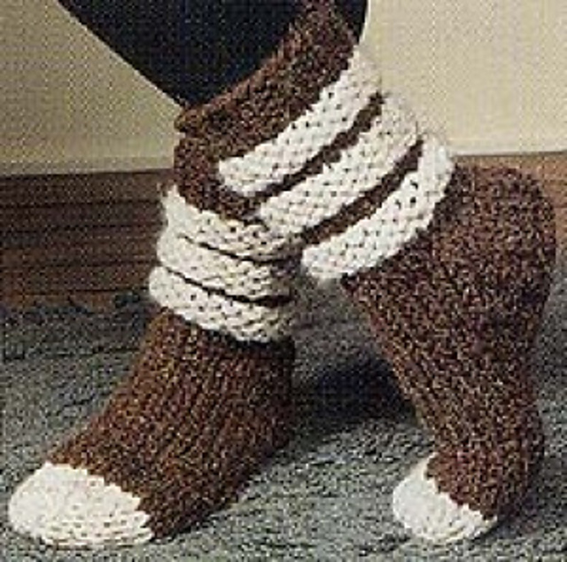 Scrunchy, Slouchy Slipper Socks (knit)