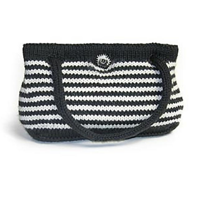 Striped Self-Lined Bag