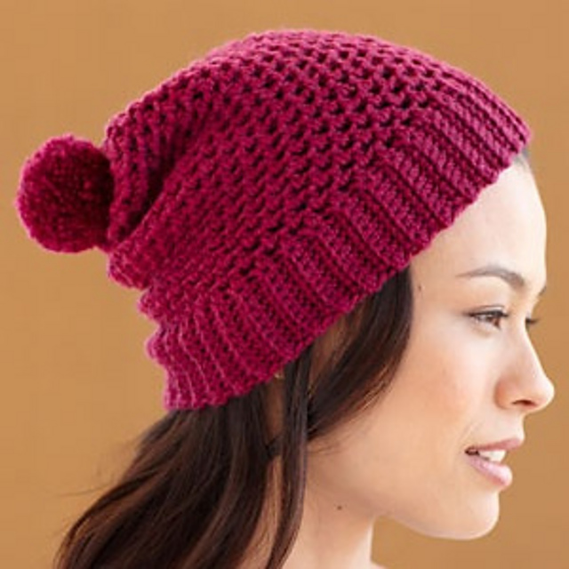 Two Ball Crochet Hat #L0562