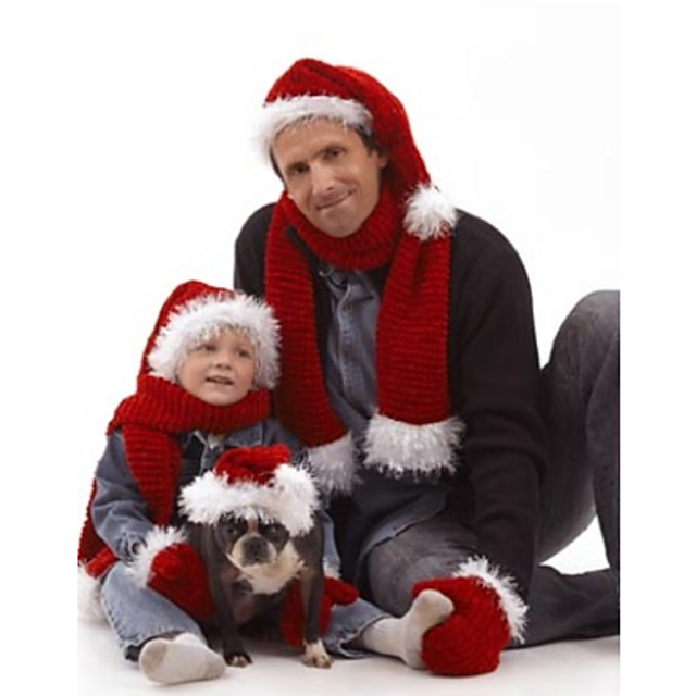 Santa Claus Scarf (Knit)