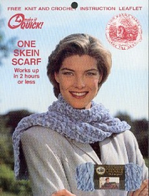 One Skein Knitted Scarf