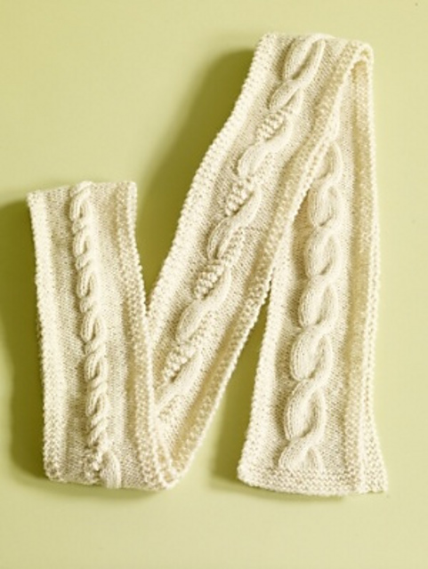 Aran Cable Scarf #70808