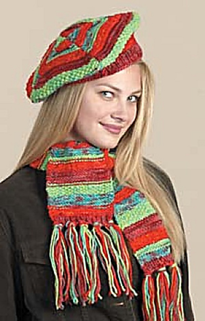 Kool-Aid Dyed Hat & Scarf (Scarf)