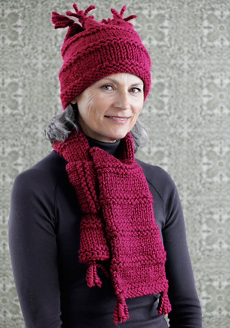 Berry Ridge / Easy Warmth Hat and Scarf (Scarf)