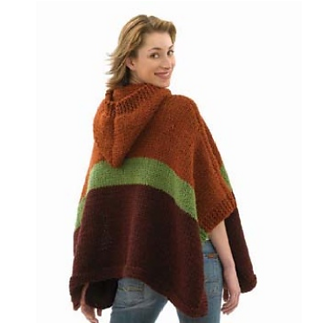 Hooded Poncho 40506