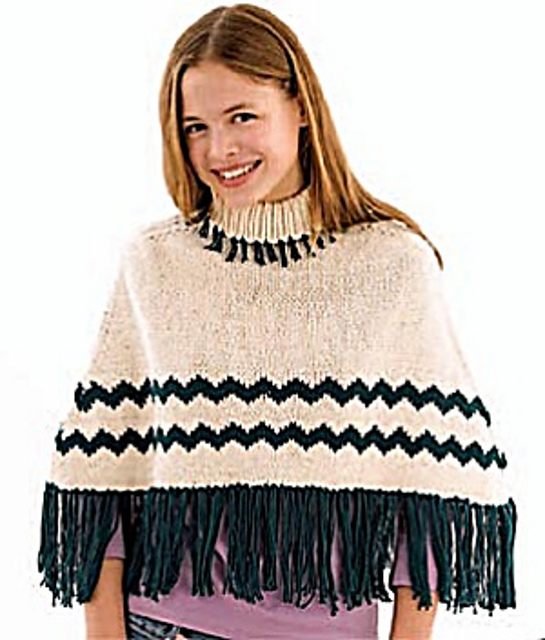 Chevron Poncho