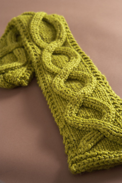Faux Cable Scarf