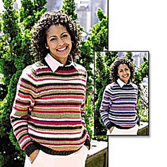 Striping Crew Pullover #20149