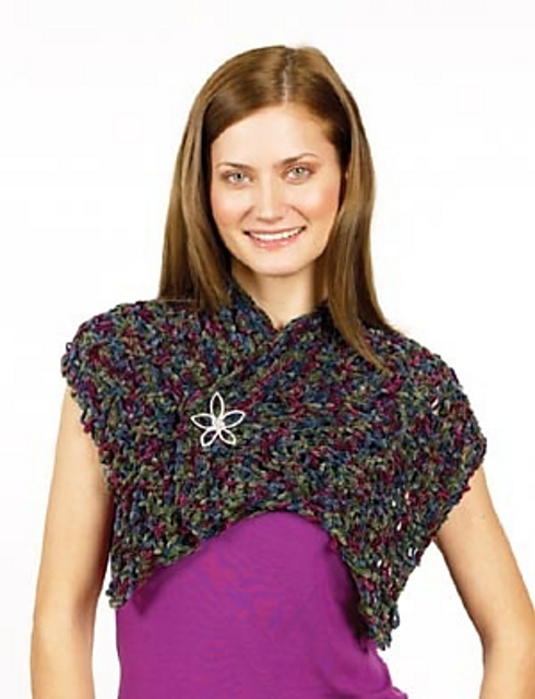 Suede Mini-Stole #50578 (crochet)