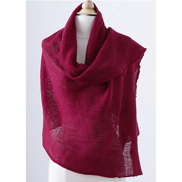 Machine-Knit Luxury Wrap