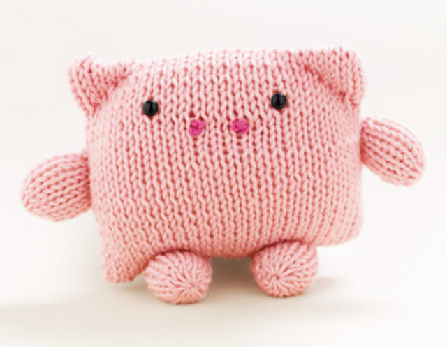 Loom Knit Pig #L10218
