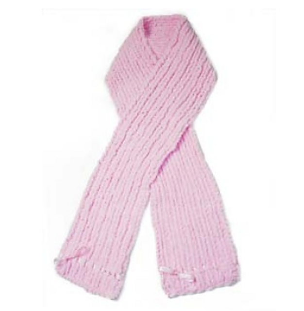 Pink Ribbon Scarf