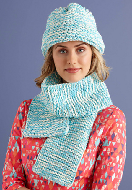 Loom Knit Pixie Hat and Scarf (Hat)